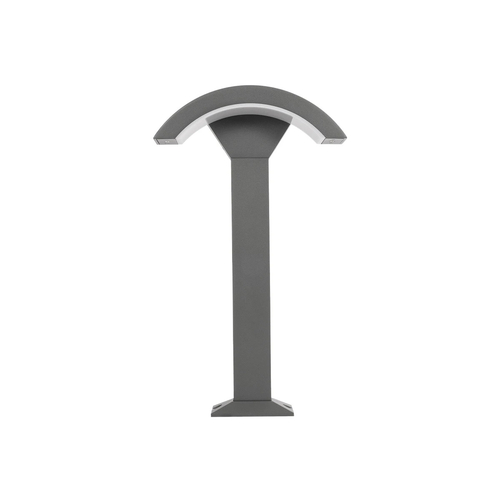 kelvo® GREMO KLV-101-0125 Μοντέρνο Φωτιστικό Κολωνάκι Κήπου LED 10W 1050lm 45° AC 220-240V Αδιάβροχο IP65 Θερμό Λευκό 2700K - Lumileds SMD Chip & TÜV SÜD Driver - Γκρι Ανθρακί Ματ - Μ29.5 x Π11.5 x Υ50cm - 5 Χρόνια Εγγύηση