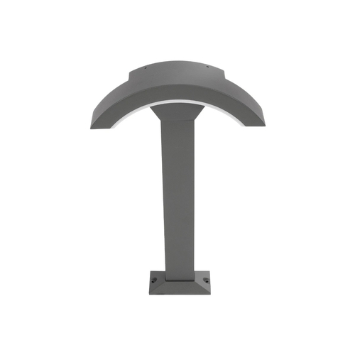 kelvo® GREMO KLV-101-0125 Μοντέρνο Φωτιστικό Κολωνάκι Κήπου LED 10W 1050lm 45° AC 220-240V Αδιάβροχο IP65 Θερμό Λευκό 2700K - Lumileds SMD Chip & TÜV SÜD Driver - Γκρι Ανθρακί Ματ - Μ29.5 x Π11.5 x Υ50cm - 5 Χρόνια Εγγύηση