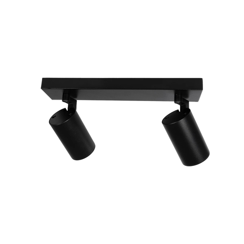 kelvo® SPOTA KLV-101-0136 Μοντέρνο Κινούμενο Φωτιστικό Σποτ Οροφής με Ντουί 2 x GU10 90° AC 220-240V IP20 - Μαύρο Ματ - Μ30 x Π6 x Υ14.5cm kelvo® SPOTA KLV-101-0136 Μοντέρνο Κινούμενο Φωτιστικό Σποτ Οροφής με Ντουί 2 x GU10 90° AC 220-240V IP20 - Μαύρο Ματ - Μ30 x Π6 x Υ14.5cm