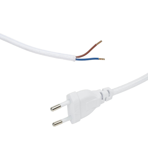 GLOBOSTAR® WHIP 77671 Μοντέρνο DIY Φωτιστικό με Υφασμάτινο Καλώδιο, με Διακόπτη On/Off AC 220-240V IP20 - Λευκό - Μ140 x Π3.5 x Υ1.5cm GLOBOSTAR® WHIP 77671 Μοντέρνο DIY Φωτιστικό με Υφασμάτινο Καλώδιο, με Διακόπτη On/Off AC 220-240V IP20 - Λευκό - Μ140 x Π3.5 x Υ1.5cm