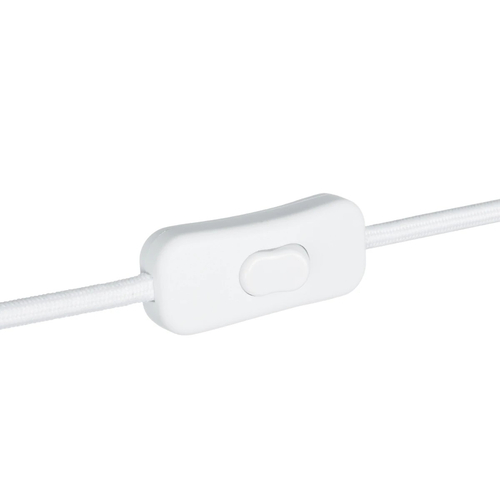 GLOBOSTAR® WHIP 77671 Μοντέρνο DIY Φωτιστικό με Υφασμάτινο Καλώδιο, με Διακόπτη On/Off AC 220-240V IP20 - Λευκό - Μ140 x Π3.5 x Υ1.5cm GLOBOSTAR® WHIP 77671 Μοντέρνο DIY Φωτιστικό με Υφασμάτινο Καλώδιο, με Διακόπτη On/Off AC 220-240V IP20 - Λευκό - Μ140 x Π3.5 x Υ1.5cm