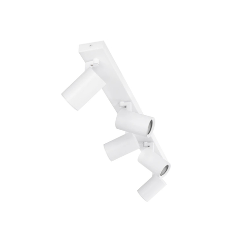 kelvo® SPOTA KLV-101-0143 Μοντέρνο Κινούμενο Φωτιστικό Σποτ Οροφής με Ντουί 5 x GU10 90° AC 220-240V IP20 - Λευκό Ματ - Μ79.5 x Π6.3 x Υ14cm kelvo® SPOTA KLV-101-0143 Μοντέρνο Κινούμενο Φωτιστικό Σποτ Οροφής με Ντουί 5 x GU10 90° AC 220-240V IP20 - Λευκό Ματ - Μ79.5 x Π6.3 x Υ14cm