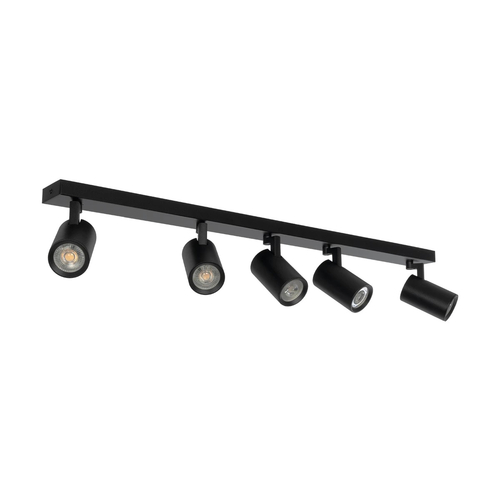 kelvo® SPOTA KLV-101-0142 Μοντέρνο Κινούμενο Φωτιστικό Σποτ Οροφής με Ντουί 5 x GU10 90° AC 220-240V IP20 - Μαύρο Ματ - Μ79.5 x Π6.3 x Υ14cm kelvo® SPOTA KLV-101-0142 Μοντέρνο Κινούμενο Φωτιστικό Σποτ Οροφής με Ντουί 5 x GU10 90° AC 220-240V IP20 - Μαύρο Ματ - Μ79.5 x Π6.3 x Υ14cm