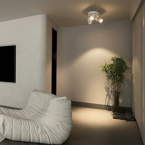 kelvo® SPOTA KLV-101-0145 Μοντέρνο Κινούμενο Φωτιστικό Σποτ Οροφής με Ντουί 3 x GU10 90° AC 220-240V IP20 - Λευκό Ματ - Μ19 x Π19 x Υ14cm kelvo® SPOTA KLV-101-0145 Μοντέρνο Κινούμενο Φωτιστικό Σποτ Οροφής με Ντουί 3 x GU10 90° AC 220-240V IP20 - Λευκό Ματ - Μ19 x Π19 x Υ14cm