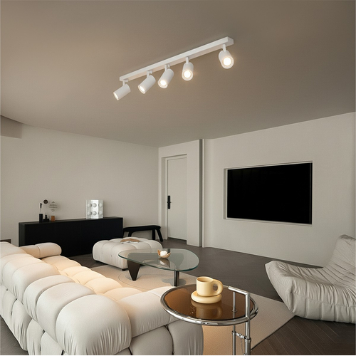 kelvo® SPOTA KLV-101-0143 Μοντέρνο Κινούμενο Φωτιστικό Σποτ Οροφής με Ντουί 5 x GU10 90° AC 220-240V IP20 - Λευκό Ματ - Μ79.5 x Π6.3 x Υ14cm kelvo® SPOTA KLV-101-0143 Μοντέρνο Κινούμενο Φωτιστικό Σποτ Οροφής με Ντουί 5 x GU10 90° AC 220-240V IP20 - Λευκό Ματ - Μ79.5 x Π6.3 x Υ14cm