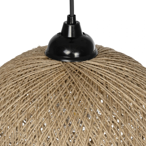 GLOBOSTAR® SOLEI 205-0002 Boho Κρεμαστό Φωτιστικό Οροφής με Ντουί 1 x E27 AC 220-240V IP20 - Μπεζ - M30 x Π30 x Υ35cm