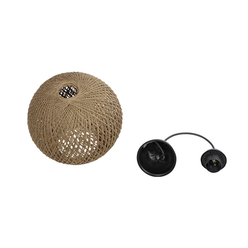 GLOBOSTAR® SOLEI 205-0003 Boho Κρεμαστό Φωτιστικό Οροφής με Ντουί 1 x E27 AC 220-240V IP20 - Μπεζ - M20 x Π20 x Υ25cm GLOBOSTAR® SOLEI 205-0003 Boho Κρεμαστό Φωτιστικό Οροφής με Ντουί 1 x E27 AC 220-240V IP20 - Μπεζ - M20 x Π20 x Υ25cm