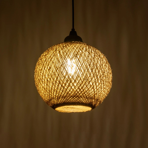 GLOBOSTAR® SOLEI 205-0003 Boho Κρεμαστό Φωτιστικό Οροφής με Ντουί 1 x E27 AC 220-240V IP20 - Μπεζ - M20 x Π20 x Υ25cm GLOBOSTAR® SOLEI 205-0003 Boho Κρεμαστό Φωτιστικό Οροφής με Ντουί 1 x E27 AC 220-240V IP20 - Μπεζ - M20 x Π20 x Υ25cm