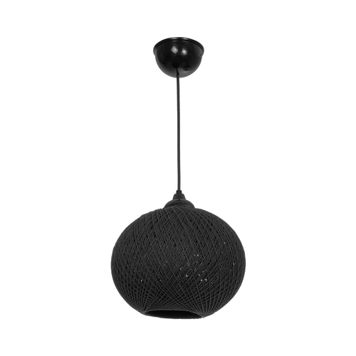 GLOBOSTAR® SOLEI 205-0006 Boho Κρεμαστό Φωτιστικό Οροφής με Ντουί 1 x E27 AC 220-240V IP20 - Μαύρο - M20 x Π20 x Υ25cm GLOBOSTAR® SOLEI 205-0006 Boho Κρεμαστό Φωτιστικό Οροφής με Ντουί 1 x E27 AC 220-240V IP20 - Μαύρο - M20 x Π20 x Υ25cm