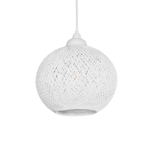 GLOBOSTAR® SOLEI 205-0009 Boho Κρεμαστό Φωτιστικό Οροφής με Ντουί 1 x E27 AC 220-240V IP20 - Λευκό - M20 x Π20 x Υ25cm GLOBOSTAR® SOLEI 205-0009 Boho Κρεμαστό Φωτιστικό Οροφής με Ντουί 1 x E27 AC 220-240V IP20 - Λευκό - M20 x Π20 x Υ25cm