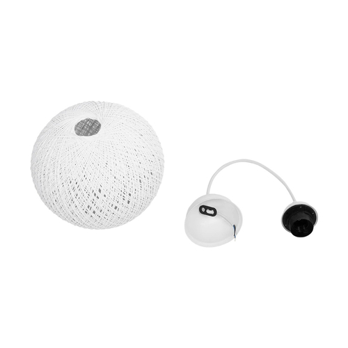 GLOBOSTAR® SOLEI 205-0009 Boho Κρεμαστό Φωτιστικό Οροφής με Ντουί 1 x E27 AC 220-240V IP20 - Λευκό - M20 x Π20 x Υ25cm GLOBOSTAR® SOLEI 205-0009 Boho Κρεμαστό Φωτιστικό Οροφής με Ντουί 1 x E27 AC 220-240V IP20 - Λευκό - M20 x Π20 x Υ25cm