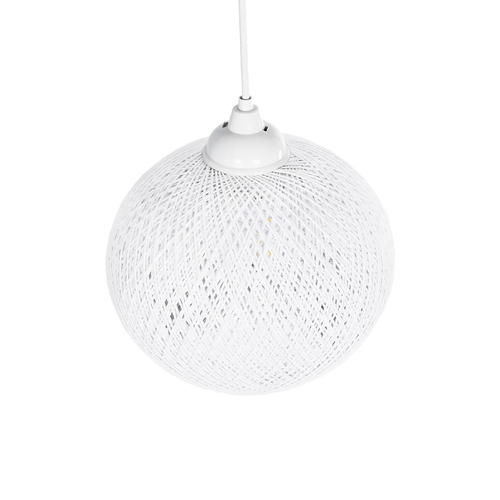 GLOBOSTAR® SOLEI 205-0009 Boho Κρεμαστό Φωτιστικό Οροφής με Ντουί 1 x E27 AC 220-240V IP20 - Λευκό - M20 x Π20 x Υ25cm GLOBOSTAR® SOLEI 205-0009 Boho Κρεμαστό Φωτιστικό Οροφής με Ντουί 1 x E27 AC 220-240V IP20 - Λευκό - M20 x Π20 x Υ25cm