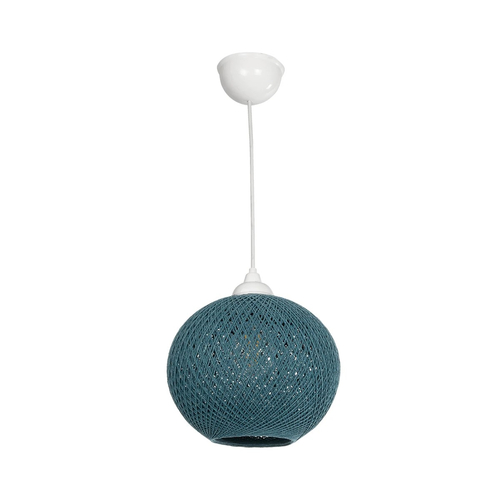 GLOBOSTAR® SOLEI 205-0012 Boho Κρεμαστό Φωτιστικό Οροφής με Ντουί 1 x E27 AC 220-240V IP20 - Τιρκουάζ - M20 x Π20 x Υ25cm GLOBOSTAR® SOLEI 205-0012 Boho Κρεμαστό Φωτιστικό Οροφής με Ντουί 1 x E27 AC 220-240V IP20 - Τιρκουάζ - M20 x Π20 x Υ25cm