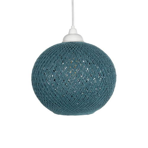 GLOBOSTAR® SOLEI 205-0012 Boho Κρεμαστό Φωτιστικό Οροφής με Ντουί 1 x E27 AC 220-240V IP20 - Τιρκουάζ - M20 x Π20 x Υ25cm GLOBOSTAR® SOLEI 205-0012 Boho Κρεμαστό Φωτιστικό Οροφής με Ντουί 1 x E27 AC 220-240V IP20 - Τιρκουάζ - M20 x Π20 x Υ25cm