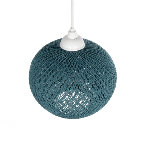 GLOBOSTAR® SOLEI 205-0012 Boho Κρεμαστό Φωτιστικό Οροφής με Ντουί 1 x E27 AC 220-240V IP20 - Τιρκουάζ - M20 x Π20 x Υ25cm GLOBOSTAR® SOLEI 205-0012 Boho Κρεμαστό Φωτιστικό Οροφής με Ντουί 1 x E27 AC 220-240V IP20 - Τιρκουάζ - M20 x Π20 x Υ25cm