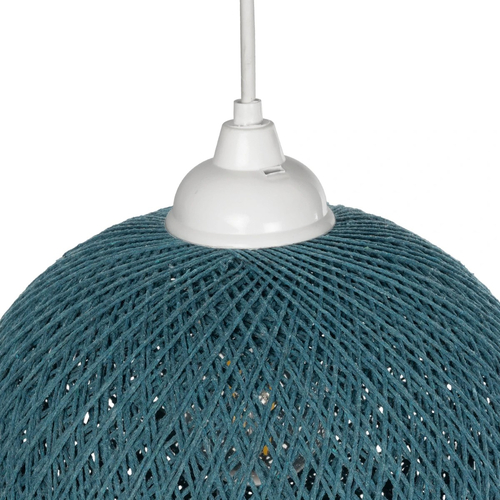 GLOBOSTAR® SOLEI 205-0012 Boho Κρεμαστό Φωτιστικό Οροφής με Ντουί 1 x E27 AC 220-240V IP20 - Τιρκουάζ - M20 x Π20 x Υ25cm GLOBOSTAR® SOLEI 205-0012 Boho Κρεμαστό Φωτιστικό Οροφής με Ντουί 1 x E27 AC 220-240V IP20 - Τιρκουάζ - M20 x Π20 x Υ25cm