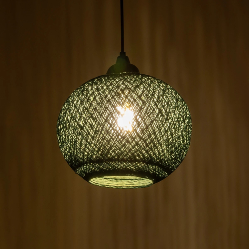 GLOBOSTAR® SOLEI 205-0015 Boho Κρεμαστό Φωτιστικό Οροφής με Ντουί 1 x E27 AC 220-240V IP20 - Πράσινο - M20 x Π20 x Υ25cm GLOBOSTAR® SOLEI 205-0015 Boho Κρεμαστό Φωτιστικό Οροφής με Ντουί 1 x E27 AC 220-240V IP20 - Πράσινο - M20 x Π20 x Υ25cm