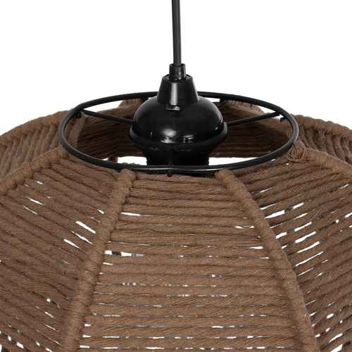 GLOBOSTAR® TONA 205-0016 Boho Κρεμαστό Φωτιστικό Οροφής με Ντουί 1 x E27 AC 220-240V IP20 - Μπεζ - M40 x Π40 x Υ38cm