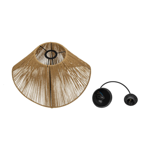 GLOBOSTAR® ECLAIR 205-0030 Boho Κρεμαστό Φωτιστικό Οροφής με Ντουί 1 x E27 AC 220-240V IP20 - Μπεζ - M41 x Π27 x Υ29cm GLOBOSTAR® ECLAIR 205-0030 Boho Κρεμαστό Φωτιστικό Οροφής με Ντουί 1 x E27 AC 220-240V IP20 - Μπεζ - M41 x Π27 x Υ29cm