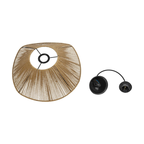 GLOBOSTAR® HATA 205-0038 Boho Κρεμαστό Φωτιστικό Οροφής με Ντουί 1 x E27 AC 220-240V IP20 - Μπεζ - M40 x Π40 x Υ17cm GLOBOSTAR® HATA 205-0038 Boho Κρεμαστό Φωτιστικό Οροφής με Ντουί 1 x E27 AC 220-240V IP20 - Μπεζ - M40 x Π40 x Υ17cm