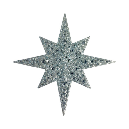 Χριστουγεννιάτικo στολίδι Αστέρι - 12cm - 23130 - Silver