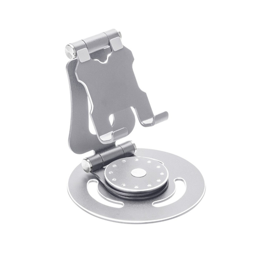 Βάση στήριξης smartphone/tablet μεταλλική περιστρεφόμενη - G62 - 813492 - Silver