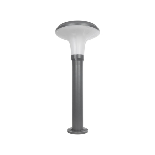 GLOBOSTAR® WHISPER 90548 Φωτιστικό Κολωνάκι Κήπου με Ντουί 1 x E27 AC 220-240V Αδιάβροχο IP65 - Γκρι Ανθρακί - Μ27 x Π27 x Υ79cm