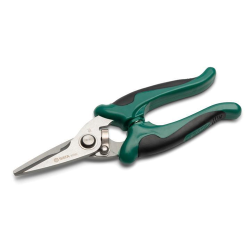 Ψαλίδι ηλεκτρολόγου πολλαπλών χρήσεων
Με κοφτερές και ανθεκτικές λεπίδες εξαιρετικής επεξεργασίας.
Ειδική αντιολισθητική αυλάκωση για να αποτρέπει την ολίσθηση κατά τη διάρκεια της κοπής καλωδίων.
Σχεδιασμένο με λεπίδα μικρής γωνίας για το κόψιμο σκληρών αντικειμένων.
Η ελατηριωτή δράση βοηθά στη μείωση της κόπωσης του χεριού.
Ρυθμιζόμενο συνδετικό για εύκολη συντήρηση.
Η ανθεκτική δίχρωμη λαβή παρέχει άνεση, έλεγχο και προστασία από την ολίσθηση
Χρησιμοποιούνται για το κόψιμο καλωδίου χαλκού 4-αγωγών, μαλακού καλωδίου, δέρματος, χαρτονιού, πλαστικών πλακών, λεπτού αλουμινίου και άλλων υλικών. / ST93105