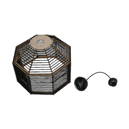 GLOBOSTAR® VORK 205-0027 Boho Κρεμαστό Φωτιστικό Οροφής με Ντουί 1 x E27 AC 220-240V IP20 - Μαύρο - M40 x Π40 x Υ36cm GLOBOSTAR® VORK 205-0027 Boho Κρεμαστό Φωτιστικό Οροφής με Ντουί 1 x E27 AC 220-240V IP20 - Μαύρο - M40 x Π40 x Υ36cm