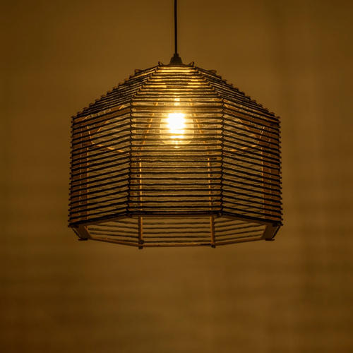 GLOBOSTAR® VORK 205-0027 Boho Κρεμαστό Φωτιστικό Οροφής με Ντουί 1 x E27 AC 220-240V IP20 - Μαύρο - M40 x Π40 x Υ36cm GLOBOSTAR® VORK 205-0027 Boho Κρεμαστό Φωτιστικό Οροφής με Ντουί 1 x E27 AC 220-240V IP20 - Μαύρο - M40 x Π40 x Υ36cm