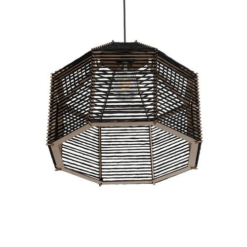 GLOBOSTAR® VORK 205-0027 Boho Κρεμαστό Φωτιστικό Οροφής με Ντουί 1 x E27 AC 220-240V IP20 - Μαύρο - M40 x Π40 x Υ36cm GLOBOSTAR® VORK 205-0027 Boho Κρεμαστό Φωτιστικό Οροφής με Ντουί 1 x E27 AC 220-240V IP20 - Μαύρο - M40 x Π40 x Υ36cm