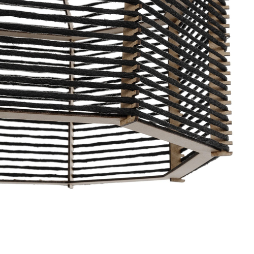 GLOBOSTAR® VORK 205-0027 Boho Κρεμαστό Φωτιστικό Οροφής με Ντουί 1 x E27 AC 220-240V IP20 - Μαύρο - M40 x Π40 x Υ36cm GLOBOSTAR® VORK 205-0027 Boho Κρεμαστό Φωτιστικό Οροφής με Ντουί 1 x E27 AC 220-240V IP20 - Μαύρο - M40 x Π40 x Υ36cm