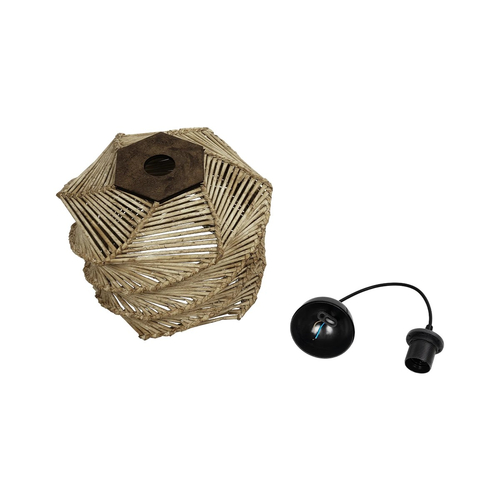 GLOBOSTAR® HUSLE 205-0045 Boho Κρεμαστό Φωτιστικό Οροφής με Ντουί 1 x E27 AC 220-240V IP20 - Μπεζ - M30 x Π30 x Υ28cm GLOBOSTAR® HUSLE 205-0045 Boho Κρεμαστό Φωτιστικό Οροφής με Ντουί 1 x E27 AC 220-240V IP20 - Μπεζ - M30 x Π30 x Υ28cm