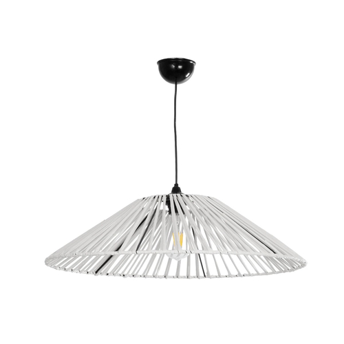 GLOBOSTAR® JAPAN 205-0053 Boho Κρεμαστό Φωτιστικό Οροφής με Ντουί 1 x E27 AC 220-240V IP20 - Λευκό - M60 x Π60 x Υ20cm