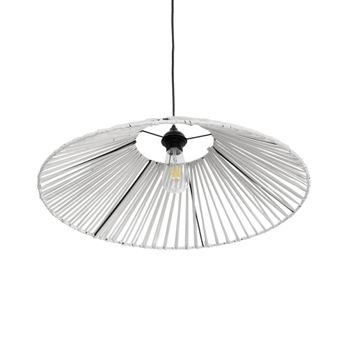 GLOBOSTAR® JAPAN 205-0053 Boho Κρεμαστό Φωτιστικό Οροφής με Ντουί 1 x E27 AC 220-240V IP20 - Λευκό - M60 x Π60 x Υ20cm