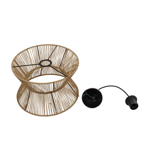 GLOBOSTAR® UPCONE 205-0055 Boho Κρεμαστό Φωτιστικό Οροφής με Ντουί 1 x E27 AC 220-240V IP20 - Μπεζ - M30 x Π30 x 21cm GLOBOSTAR® UPCONE 205-0055 Boho Κρεμαστό Φωτιστικό Οροφής με Ντουί 1 x E27 AC 220-240V IP20 - Μπεζ - M30 x Π30 x 21cm