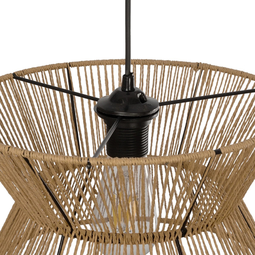 GLOBOSTAR® UPCONE 205-0055 Boho Κρεμαστό Φωτιστικό Οροφής με Ντουί 1 x E27 AC 220-240V IP20 - Μπεζ - M30 x Π30 x 21cm GLOBOSTAR® UPCONE 205-0055 Boho Κρεμαστό Φωτιστικό Οροφής με Ντουί 1 x E27 AC 220-240V IP20 - Μπεζ - M30 x Π30 x 21cm