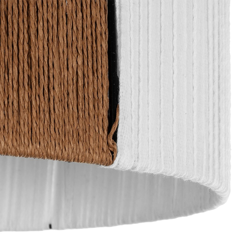 GLOBOSTAR® TAG 205-0059 Boho Κρεμαστό Φωτιστικό Οροφής με Ντουί 1 x E27 AC 220-240V IP20 - Λευκό & Καφέ - M30 x Π30 x Υ18cm GLOBOSTAR® TAG 205-0059 Boho Κρεμαστό Φωτιστικό Οροφής με Ντουί 1 x E27 AC 220-240V IP20 - Λευκό & Καφέ - M30 x Π30 x Υ18cm