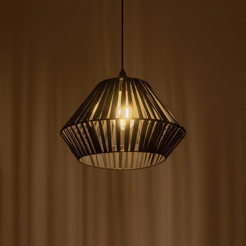 GLOBOSTAR® NUI 205-0061 Boho Κρεμαστό Φωτιστικό Οροφής με Ντουί 1 x E27 AC 220-240V IP20 - Μαύρο - M36 x Π36 x Υ27cm GLOBOSTAR® NUI 205-0061 Boho Κρεμαστό Φωτιστικό Οροφής με Ντουί 1 x E27 AC 220-240V IP20 - Μαύρο - M36 x Π36 x Υ27cm