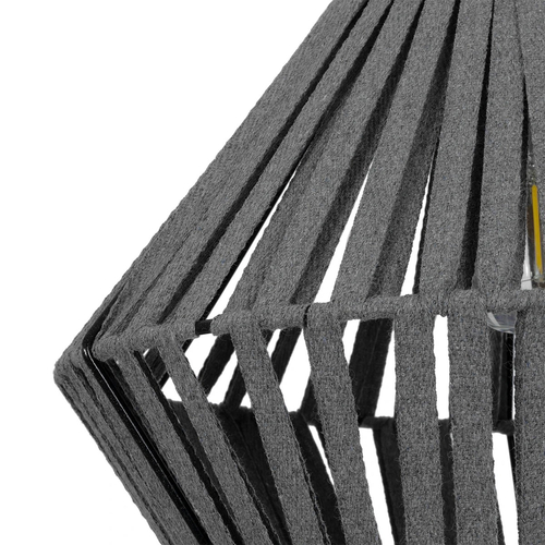 GLOBOSTAR® NUI 205-0065 Boho Κρεμαστό Φωτιστικό Οροφής με Ντουί 1 x E27 AC 220-240V IP20 - Γκρι - M36 x Π36 x Υ27cm GLOBOSTAR® NUI 205-0065 Boho Κρεμαστό Φωτιστικό Οροφής με Ντουί 1 x E27 AC 220-240V IP20 - Γκρι - M36 x Π36 x Υ27cm