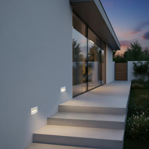 kelvo® STEPART KLV-101-0082 Μοντέρνο Χωνευτό Φωτιστικό Σκαλοπατιού - Διαδρόμου LED 3W 375lm 45° AC 220-240V Αδιάβροχο IP65 Θερμό Λευκό 2700K - Lumileds SMD Chip & TÜV SÜD Driver - Λευκό Ματ - Μ10.5 x Π4.5 x Υ6cm / Q9.12 x 4.49cm - 5 Χρόνια Εγγύηση kelvo® STEPART KLV-101-0082 Μοντέρνο Χωνευτό Φωτιστικό Σκαλοπατιού - Διαδρόμου LED 3W 375lm 45° AC 220-240V Αδιάβροχο IP65 Θερμό Λευκό 2700K - Lumileds SMD Chip & TÜV SÜD Driver - Λευκό Ματ - Μ10.5 x Π4.5 x Υ6cm / Q9.12 x 4.49cm - 5 Χρόνια Εγγύηση