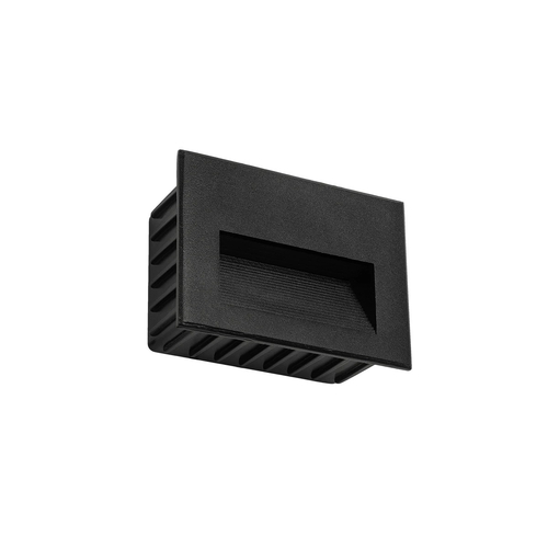 kelvo® STEPART KLV-101-0083 Μοντέρνο Χωνευτό Φωτιστικό Σκαλοπατιού - Διαδρόμου LED 6W 750lm 45° AC 220-240V Αδιάβροχο IP65 Θερμό Λευκό 2700K - Lumileds SMD Chip & TÜV SÜD Driver - Μαύρο Ματ - Μ11.5 x Π5.3 x Υ8.3cm / Q10.63 x 7.61cm - 5 Χρόνια Εγγύηση