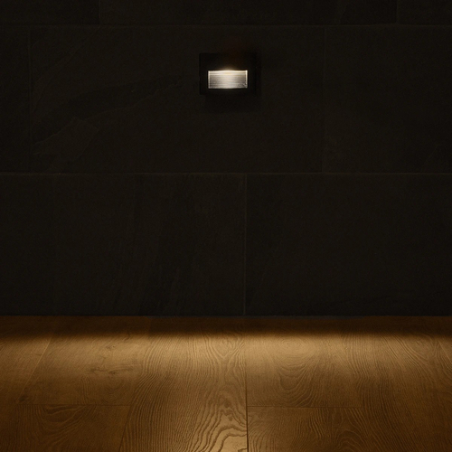 kelvo® STEPART KLV-101-0083 Μοντέρνο Χωνευτό Φωτιστικό Σκαλοπατιού - Διαδρόμου LED 6W 750lm 45° AC 220-240V Αδιάβροχο IP65 Θερμό Λευκό 2700K - Lumileds SMD Chip & TÜV SÜD Driver - Μαύρο Ματ - Μ11.5 x Π5.3 x Υ8.3cm / Q10.63 x 7.61cm - 5 Χρόνια Εγγύηση