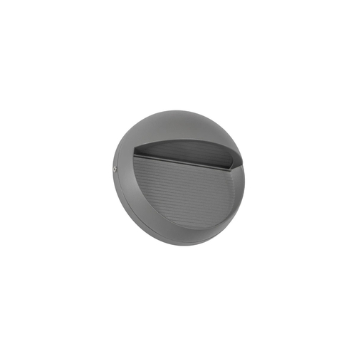 kelvo® STEPART KLV-101-0096 Μοντέρνο Φωτιστικό Σκαλοπατιού - Διαδρόμου LED 3W 375lm 45° AC 220-240V Αδιάβροχο IP65 Θερμό Λευκό 2700K - Lumileds SMD Chip & TÜV SÜD Driver - Γκρι Ανθρακί Ματ - Μ16 x Π8 x Υ16cm - 5 Χρόνια Εγγύηση