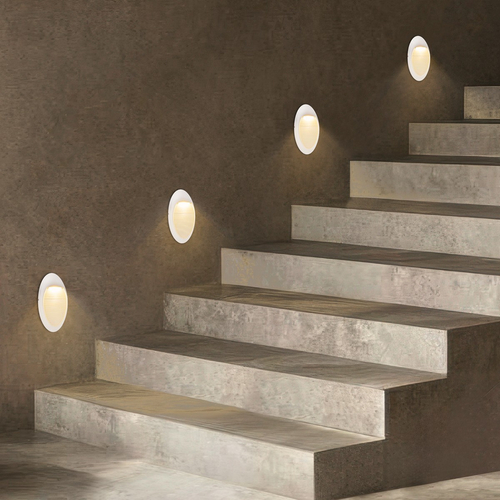 kelvo® STEPART KLV-101-0103 Μοντέρνο Φωτιστικό Σκαλοπατιού - Διαδρόμου LED 3W 375lm 45° AC 220-240V Αδιάβροχο IP65 Θερμό Λευκό 2700K - Lumileds SMD Chip & TÜV SÜD Driver - Λευκό Ματ - Μ13 x Π5.5 x Υ26cm - 5 Χρόνια Εγγύηση