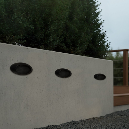 kelvo® STEPART KLV-101-0098 Μοντέρνο Φωτιστικό Σκαλοπατιού - Διαδρόμου LED 3W 375lm 45° AC 220-240V Αδιάβροχο IP65 Θερμό Λευκό 2700K - Lumileds SMD Chip & TÜV SÜD Driver - Μαύρο Ματ - Μ26 x Π5.5 x Υ13cm - 5 Χρόνια Εγγύηση