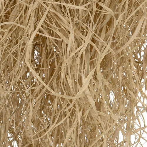 GLOBOSTAR® LIETUS 205-0079 Boho Κρεμαστό Φωτιστικό Οροφής με Ντουί 1 x E27 AC 220-240V IP20 - Μπεζ - M45 x Π45 x Υ50cm