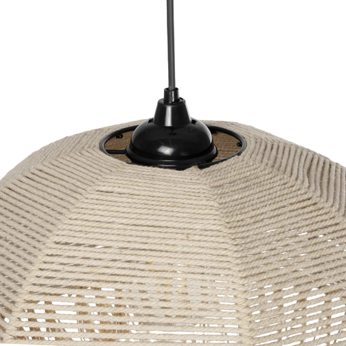 GLOBOSTAR® PLUVIA 205-0081 Boho Κρεμαστό Φωτιστικό Οροφής με Ντουί 1 x E27 AC 220-240V IP20 - Μπεζ - M40 x Π40 x Υ70cm