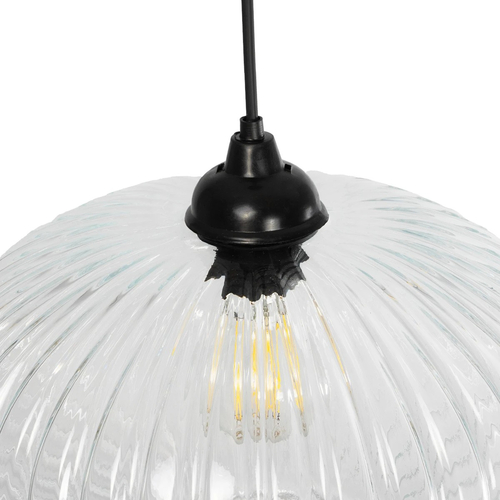 GLOBOSTAR® PERA 206-0009 Μοντέρνο Κρεμαστό Φωτιστικό Οροφής με Ντουί 1 x E27 AC 220-240V IP20 - Διάφανο - Μ30 x Π30 x Υ22cm GLOBOSTAR® PERA 206-0009 Μοντέρνο Κρεμαστό Φωτιστικό Οροφής με Ντουί 1 x E27 AC 220-240V IP20 - Διάφανο - Μ30 x Π30 x Υ22cm