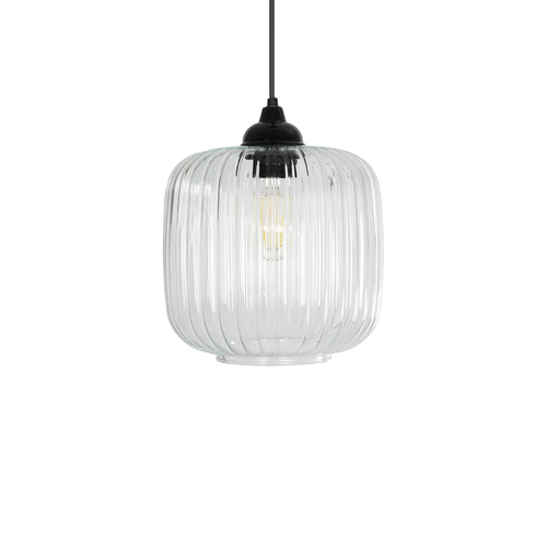 GLOBOSTAR® MELONI 206-0013 Μοντέρνο Κρεμαστό Φωτιστικό Οροφής με Ντουί 1 x E27 AC 220-240V IP20 - Διάφανο - Μ20 x Π20 x Υ24cm GLOBOSTAR® MELONI 206-0013 Μοντέρνο Κρεμαστό Φωτιστικό Οροφής με Ντουί 1 x E27 AC 220-240V IP20 - Διάφανο - Μ20 x Π20 x Υ24cm